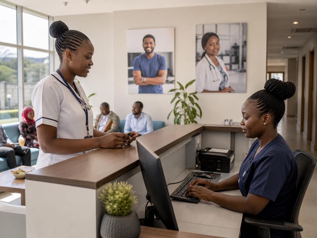 Healthcare businesses in Kenya using FlowOps Africa AI employees